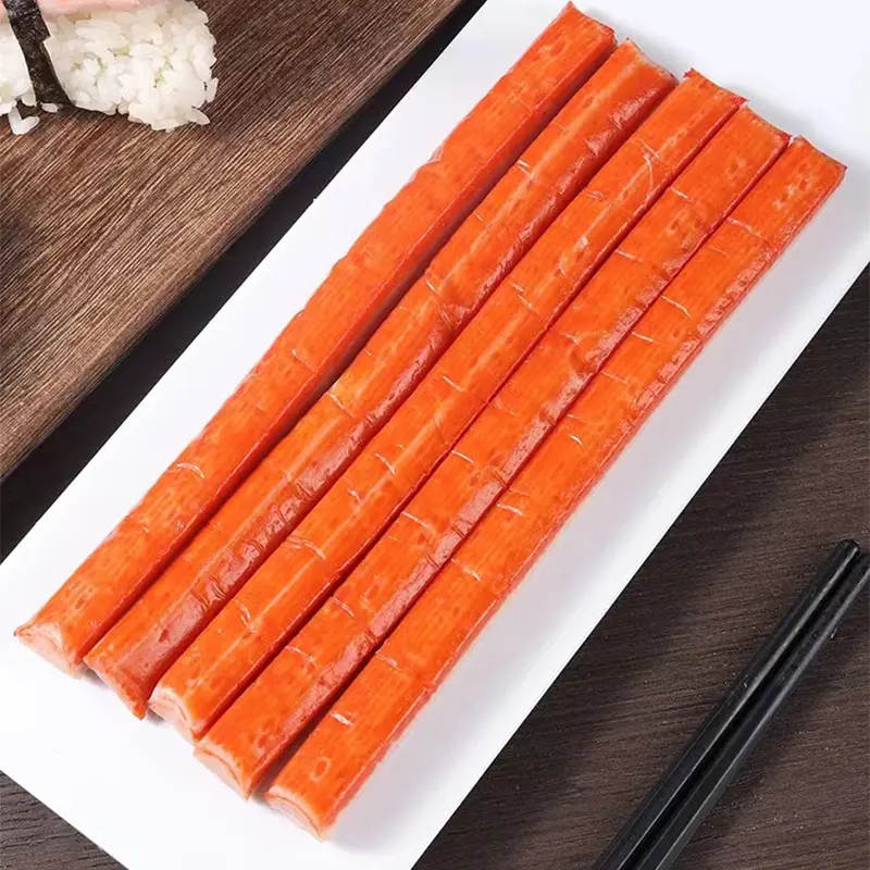 Seafood Snacks Kani Kama Fish Frozen Imitation Surimi Crab Sticks for Salad Hotpot